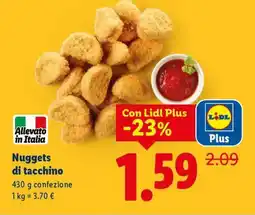 Lidl Nuggets di tacchino offerta