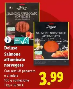 Lidl Deluxe Salmone affumicato norvegese offerta