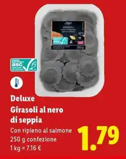 Lidl Deluxe Girasoli al nero di seppia offerta