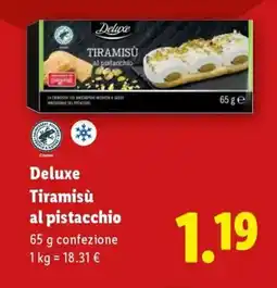 Lidl Deluxe Tiramisù al pistacchio offerta