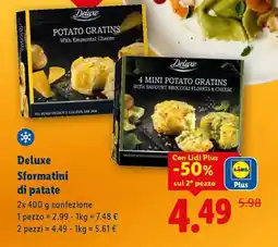 Lidl Deluxe Sformatini di patate offerta