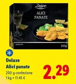 Lidl Deluxe Alici panate offerta