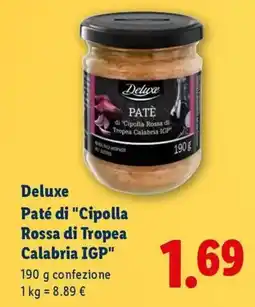 Lidl Deluxe Paté di "Cipolla Rossa di Tropea Calabria IGP" offerta