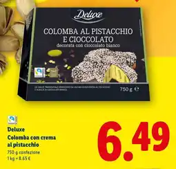 Lidl Deluxe Colomba con crema al pistacchio offerta