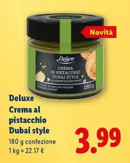 Lidl Deluxe Crema al pistacchio Dubai style offerta