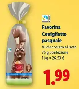 Lidl Favorina Coniglietto pasquale offerta