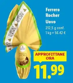 Lidl Ferrero Rocher Uovo offerta