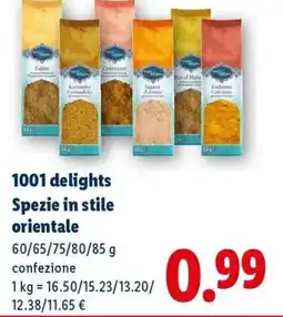 Lidl 1001 delights Spezie in stile orientale offerta