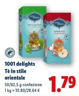 Lidl 1001 delights Tè in stile orientale offerta