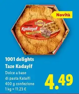 Lidl 1001 delights Taze Kadayif offerta