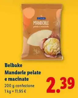 Lidl Belbake Mandorle pelate e macinate offerta