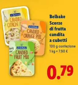 Lidl Belbake Scorze di frutta candita a cubetti offerta