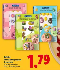 Lidl Belbake Decorazioni pasquali di zucchero offerta