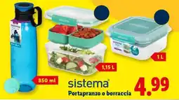 Lidl sistema Portapranzo o borraccia offerta