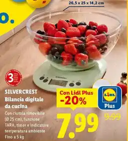 Lidl SILVERCREST Bilancia digitale da cucina offerta