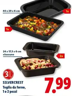 Lidl SILVERCREST Teglia da forno, 1 o 2 pezzi offerta
