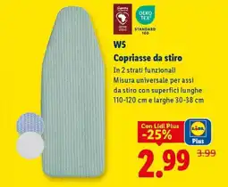 Lidl W5 Copriasse da stiro offerta