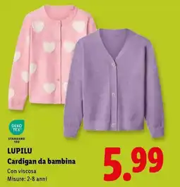 Lidl LUPILU Cardigan da bambina offerta