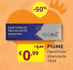 Ipersoap PIÙME Dentifricio sbiancante offerta