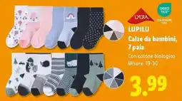 Lidl LUPILU Calze da bambini, 7 paia offerta