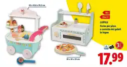 Lidl LUPILU Forno per pizza o carretto dei gelati in legno offerta