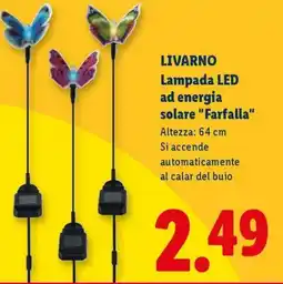 Lidl LIVARNO Lampada LED ad energia solare "Farfalla" offerta