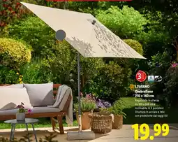 Lidl LIVARNO Ombrellone 210 x 140 cm offerta