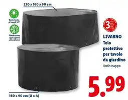 Lidl LIVARNO Telo protettivo per tavolo da giardino offerta