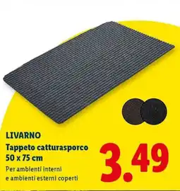 Lidl LIVARNO Tappeto catturasporco 50 x 75 cm offerta