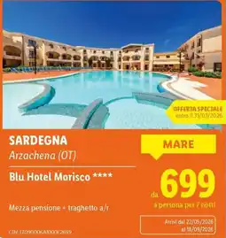 Lidl Blu Hotel Morisco offerta