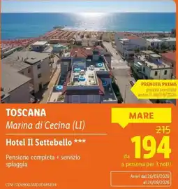 Lidl Hotel Il Settebello offerta