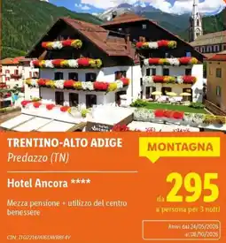 Lidl Hotel Ancora offerta