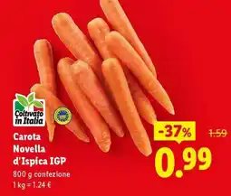 Lidl Carota Novella d'Ispica IGP offerta