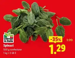 Lidl Spinaci offerta