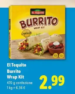 Lidl El Tequito Burrito Wrap Kit offerta