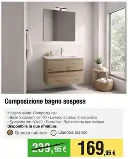 Handy fai da te Composizione bagno sospesa offerta