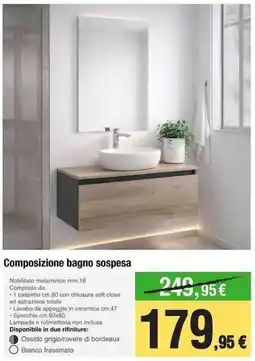 Handy fai da te Composizione bagno sospesa offerta