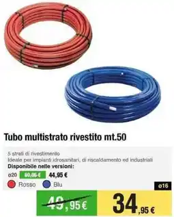 Handy fai da te Tubo multistrato rivestito mt.50 offerta