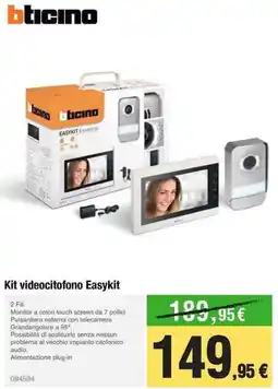 Handy fai da te bticino Kit videocitofono Easykit offerta