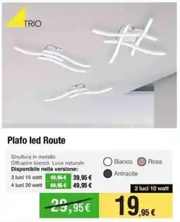 Handy fai da te TRIO Plafo led Route offerta