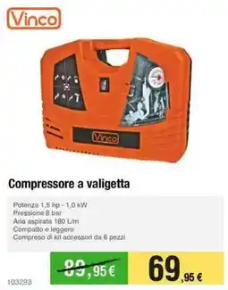 Handy fai da te Vinco Compressore a valigetta offerta