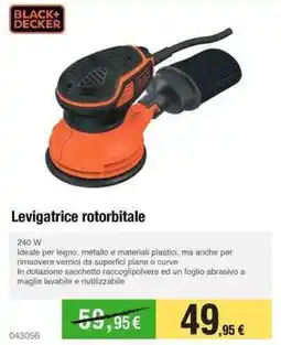 Handy fai da te BLACK+ DECKER Levigatrice rotorbitale offerta