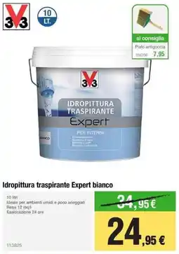 Handy fai da te Idropittura traspirante Expert bianco offerta