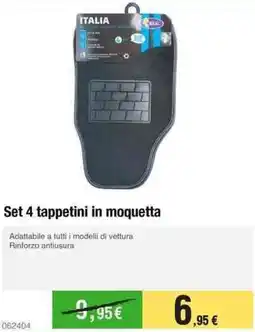 Handy fai da te Set 4 tappetini in moquetta offerta