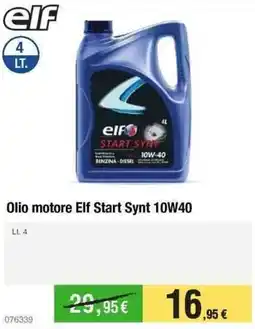 Handy fai da te elf Olio motore Elf Start Synt 10W40 offerta
