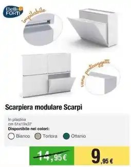Handy fai da te Belli FORTI Scarpiera modulare Scarpi offerta