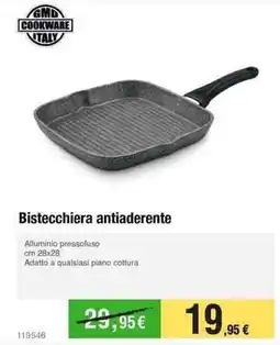 Handy fai da te GMD COOKWARE TALY Bistecchiera antiaderente offerta