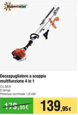 Handy fai da te Decespugliatore a scoppio multifunzione 4 in 1 offerta