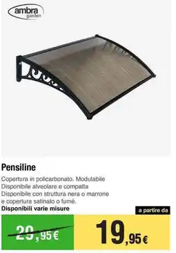 Handy fai da te ambra garden Pensiline offerta