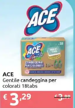 Ipersoap ACE Gentile candeggina per colorati 18tabs offerta